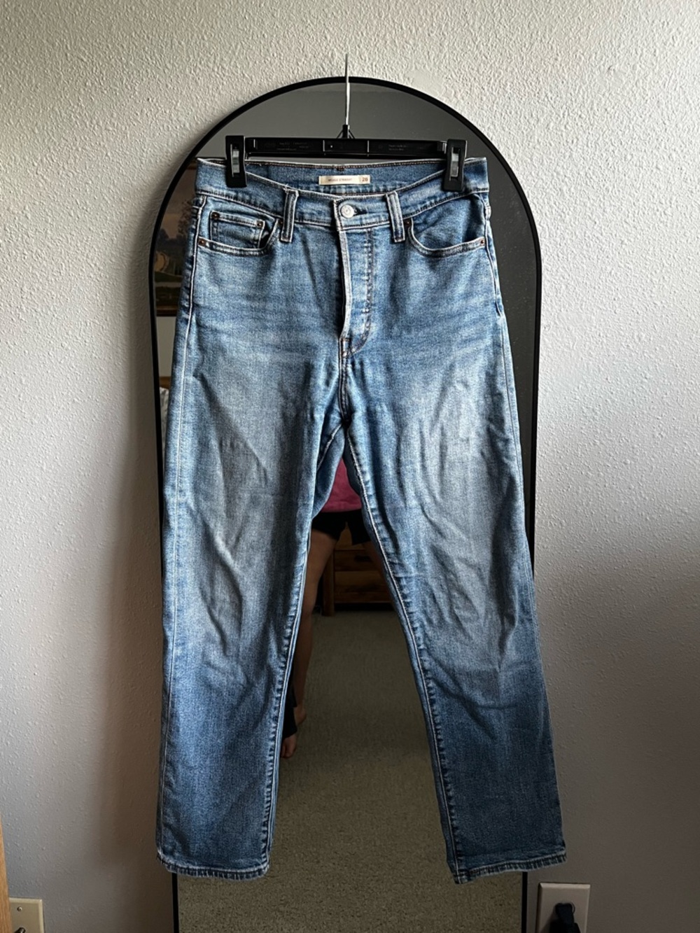 Levi's Wedgie Straight Leg Jeans - Medium Wash